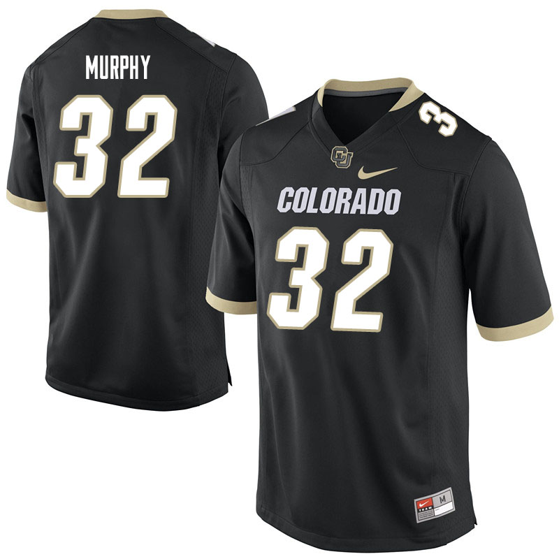 Men #32 J.T. Murphy Colorado Buffaloes College Football Jerseys Sale-Black - Click Image to Close